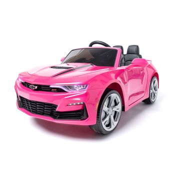 Chevrolet Camaro Ss 12v Rosa - Coche Eléctrico Infantil Para Niños Batería 12v Con Mando Control Remoto