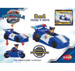 Paw Patrol Movie mini Vehículo 2 en 1 Chase