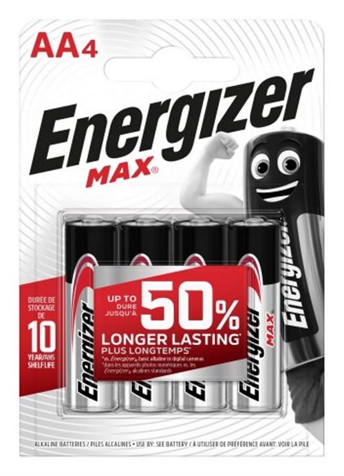 Pilas Energizer Max +Power AA BP4BR