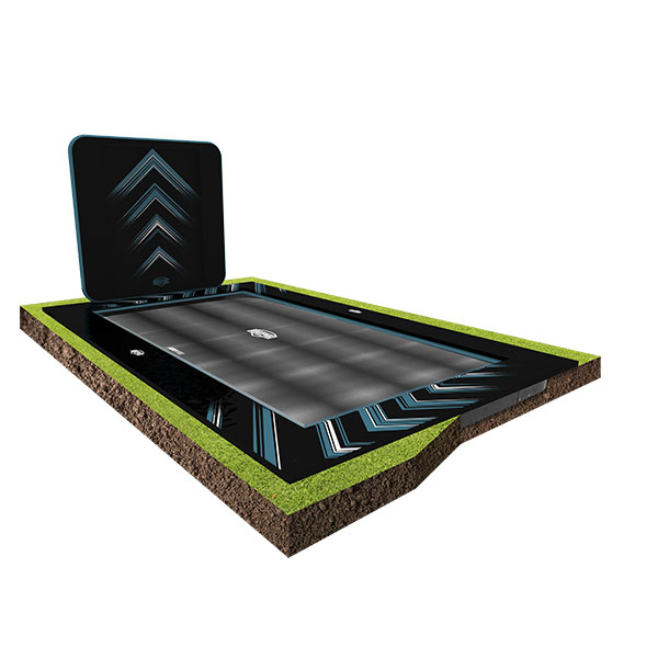 Trampolín Ultim Elite FlatGround 500 negro