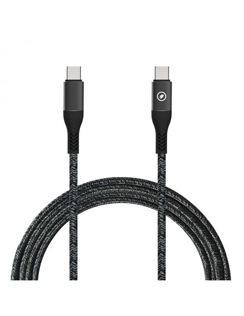 Cable Muvit for change USB-C a USB-C 100W Negro 1,2 m