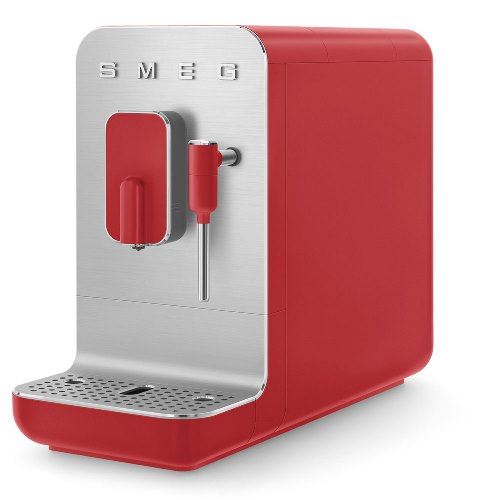 Cafetera Superautomática Espresso con vaporizador SMEG Años 50 Rojo