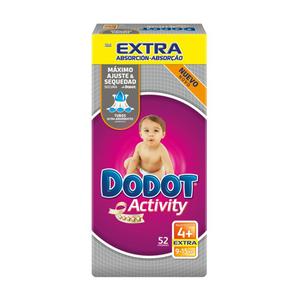 Dodot - Pañales Activity Extra T4 (10-15kg) 52 Unidades