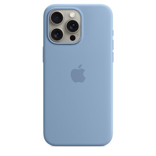 Funda de silicona con MagSafe Apple Azul invierno para iPhone 15 Pro Max