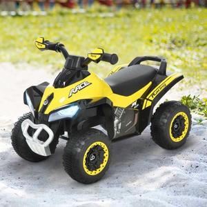 Homcom - Andador Quad Cuatrimoto Amarillo HomCom