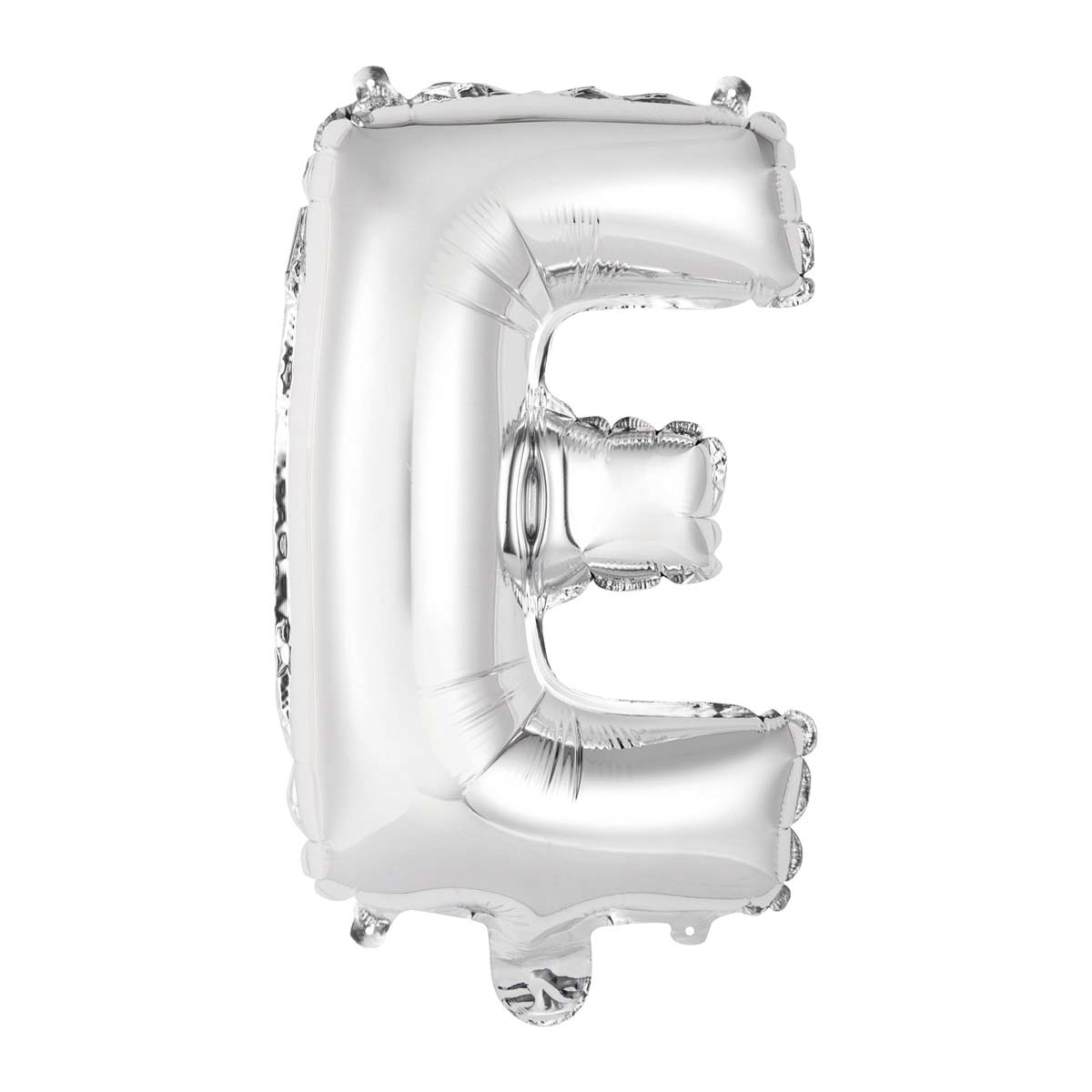 Liragram - Globo Auto-inflable Letra : E Plata 34cm