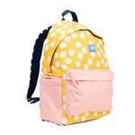 Mochila urbana clásica Milan con 2 cremalleras Swims 2 rosa y amarillo