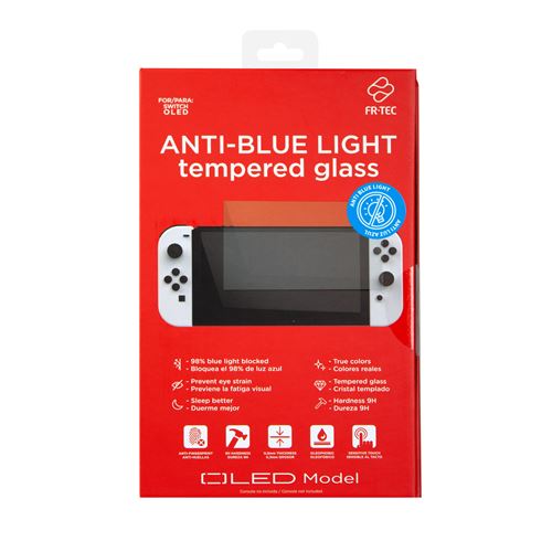 Protector de pantalla Blade Cristal templado anti luz azul para Nintendo Switch OLED