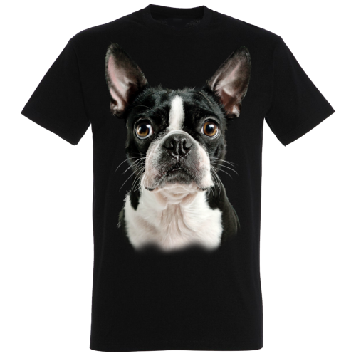 Camiseta Boston Terrier color Negro