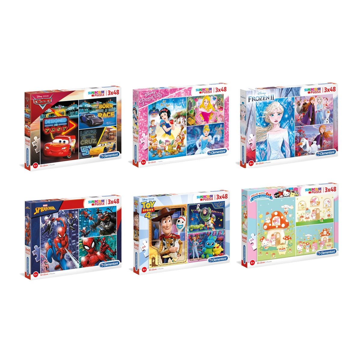 Clementoni - Pack 3 Puzzles De 48 Piezas.