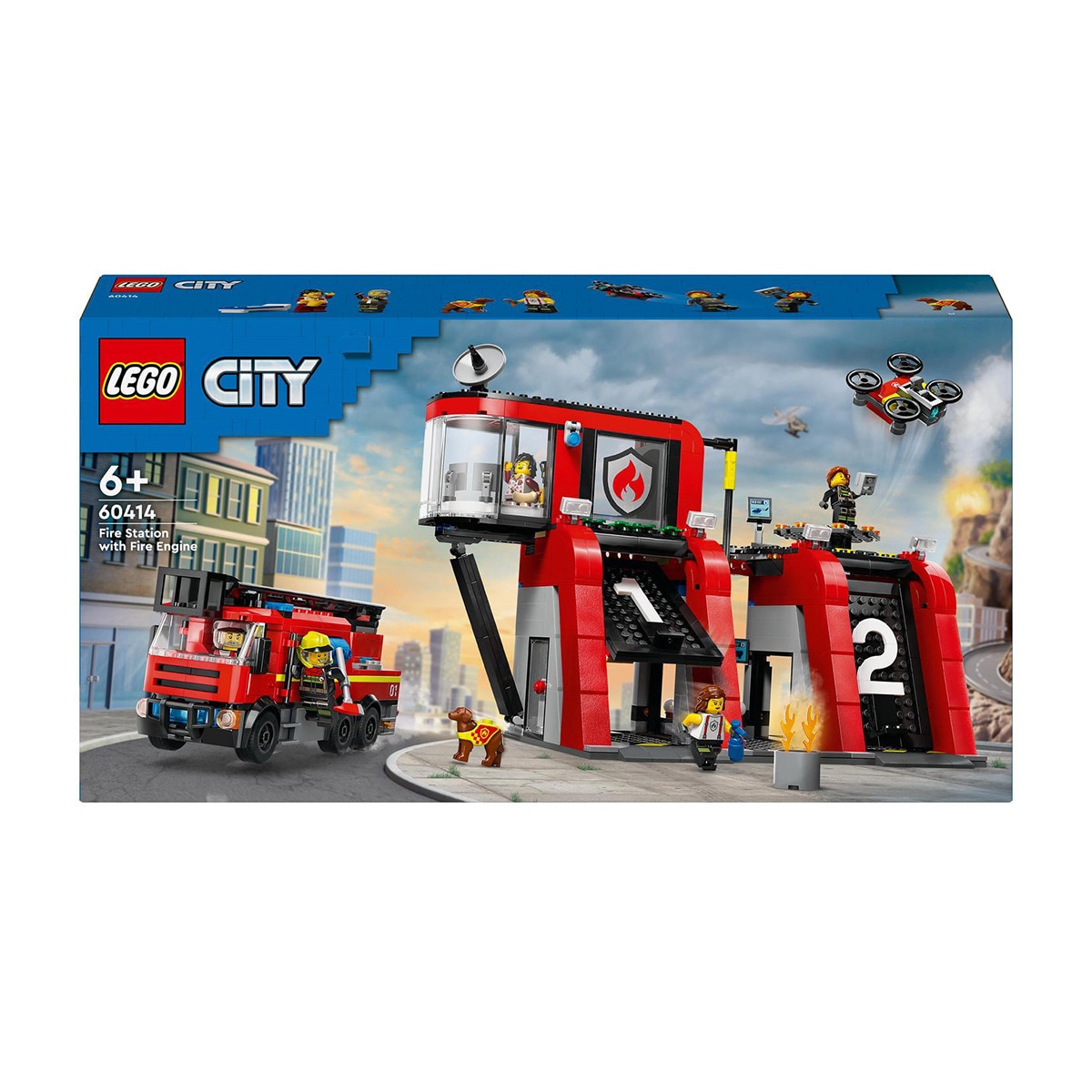 LEGO -  de construcción Parque de Bomberos con Camión de Bomberos LEGO City Fire.