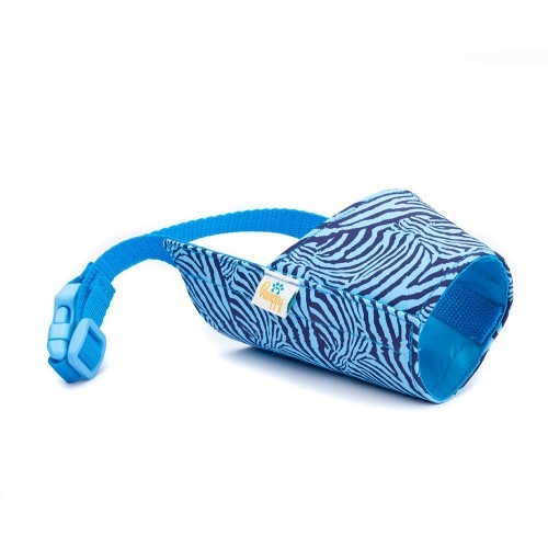 Bozal Pamppy Cebra Azul para perros color Multicolor