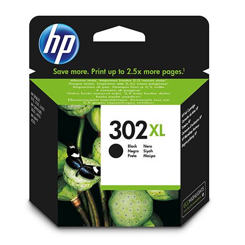 Cartucho de tinta Negro HP 302XL F6U68AE