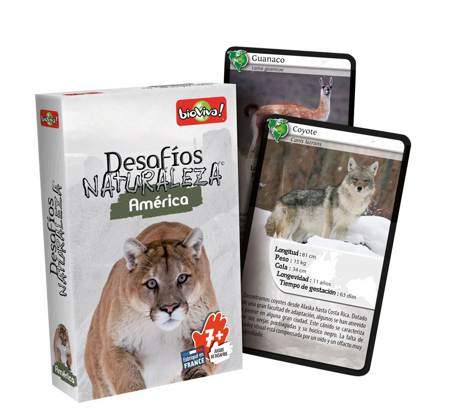 Juego de cartas Bioviva Desafíos Naturaleza America