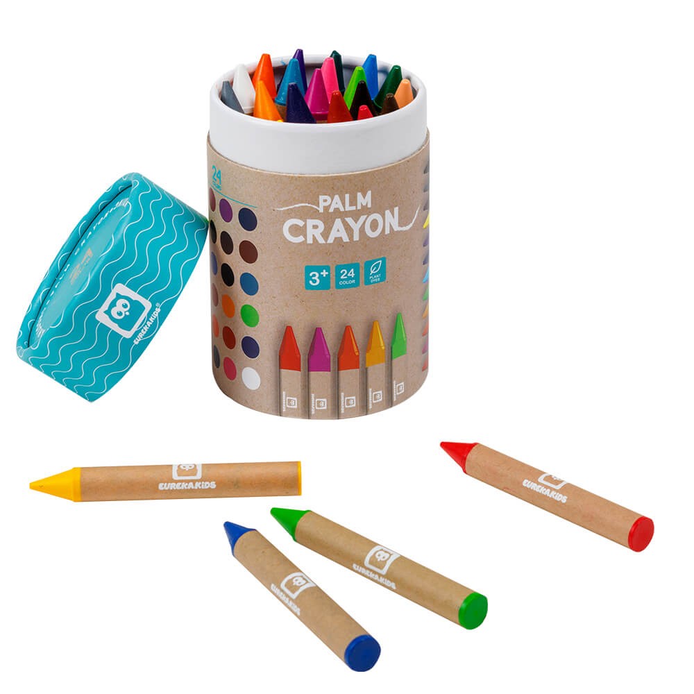 Lápices de cera gruesos de 24 colores – Palm Crayons