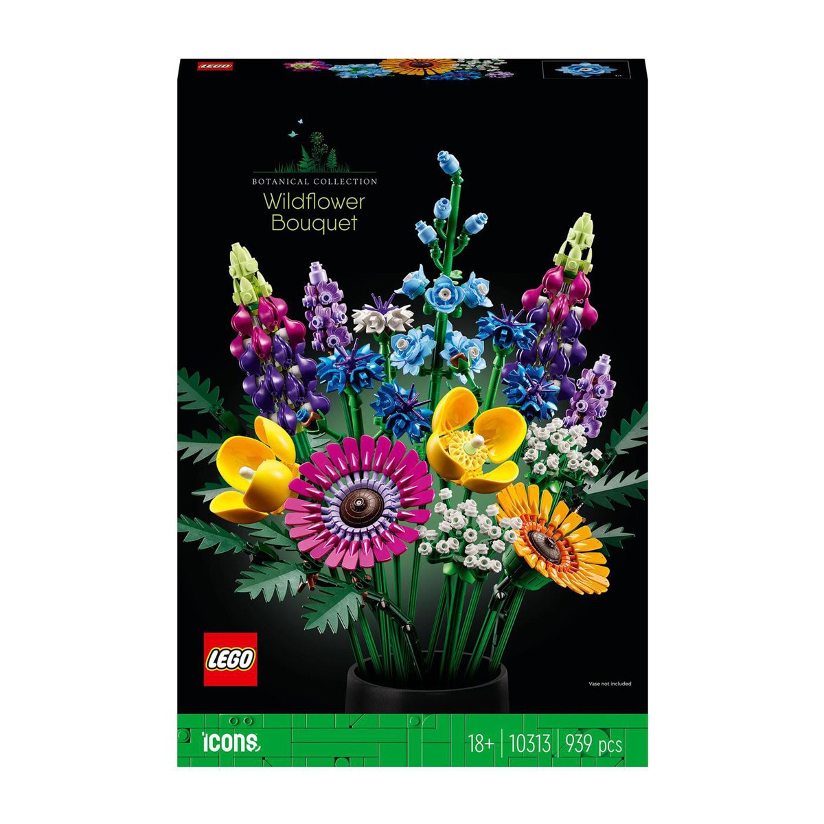 LEGO - Set De Construcción Ramo De Flores Silvestres Botanical Collection Icons