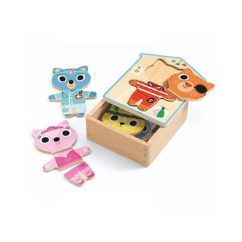 Mezcla De Madera Puzzle Dressup