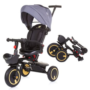 Triciclo Infantil Evolutivo Plegable Quick Fold De Chipolino Graphite