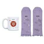 UO Kit Calcetines Eres Magia talla 36-41 + Taza Horóscopo Leo