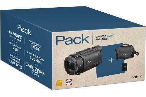 Videocámara Sony FDR-AX53 4k Wifi NFC Pack