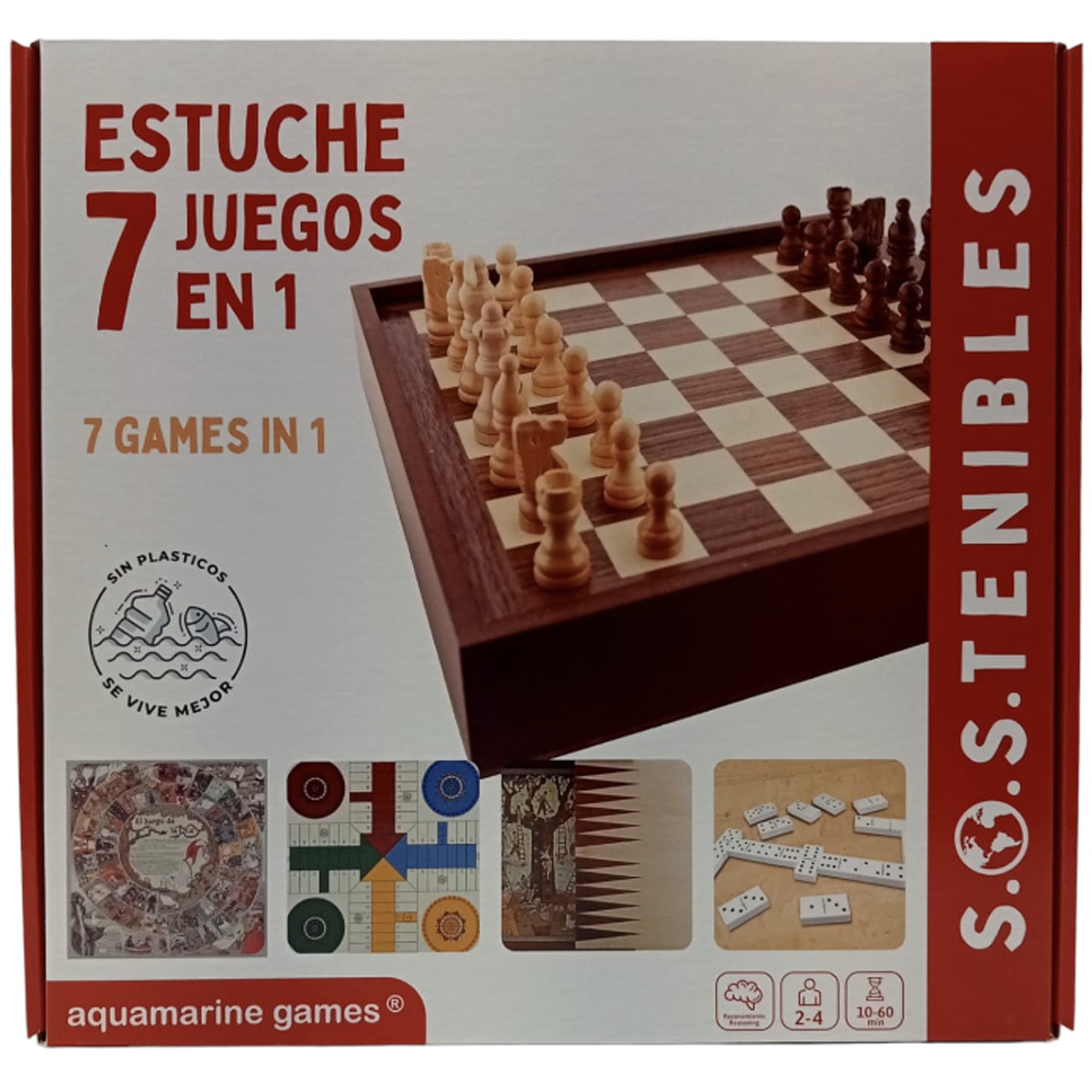 Aquamarine Games - Juego De Mesa 7 En 1