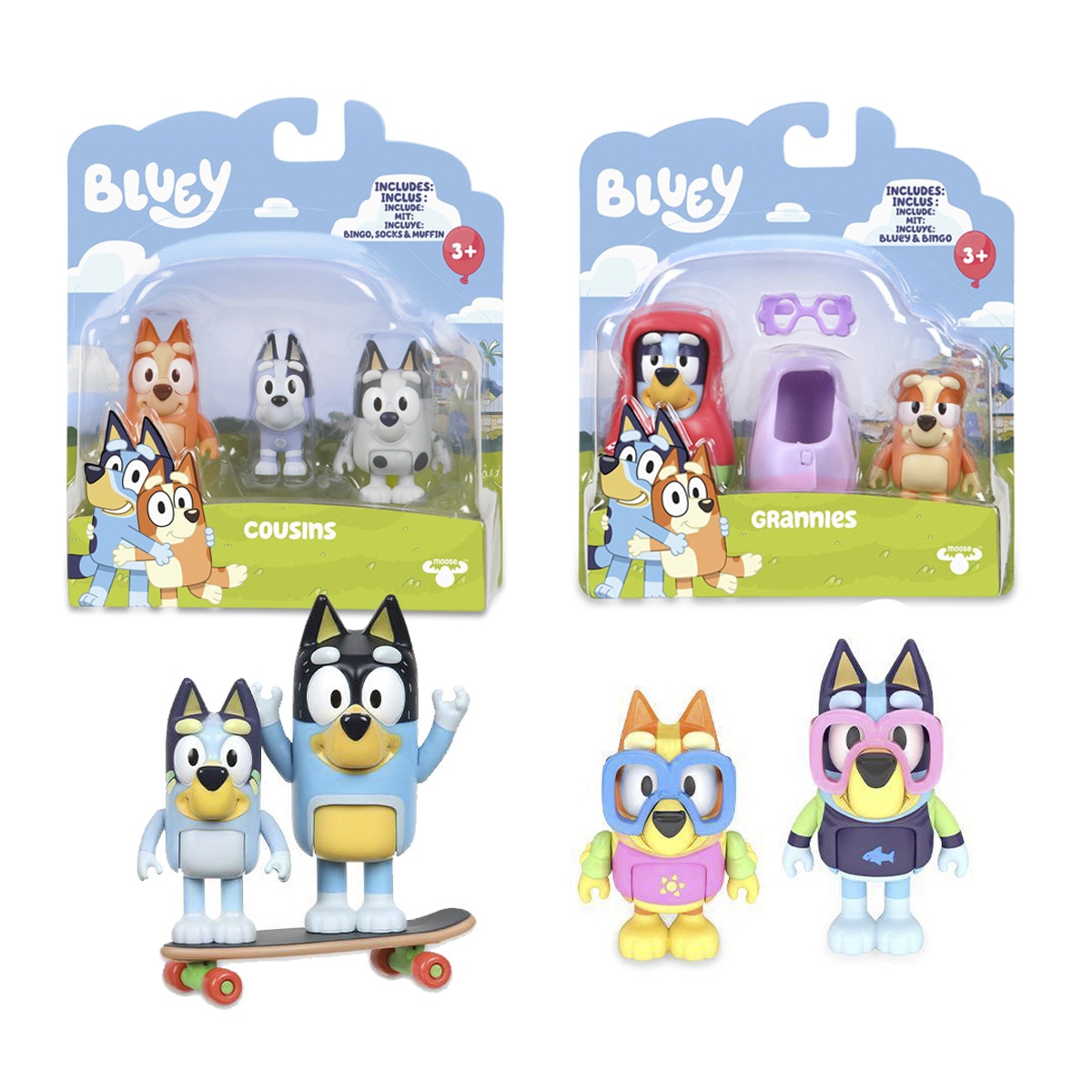 Bluey - Pack 2 Figuras