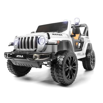 Coche 4x4 Eléctrico Ataa Raider 12v Blanco - Coche Eléctrico Infantil Para Niños Batería 12v Con Mando Control Remoto