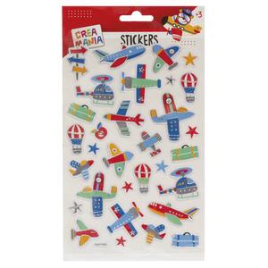 Creamania - Pegatinas Aviones/Perros con relieve (varios modelos)