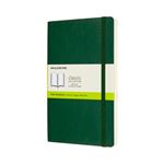 Cuaderno Moleskine Classic large liso tapa blanda verde mirto