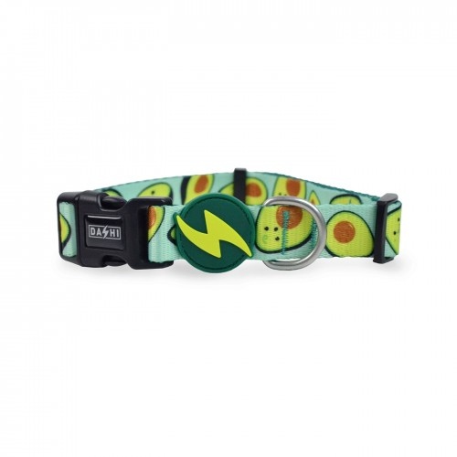 Dashi avocado collar de poliéster verde para perros