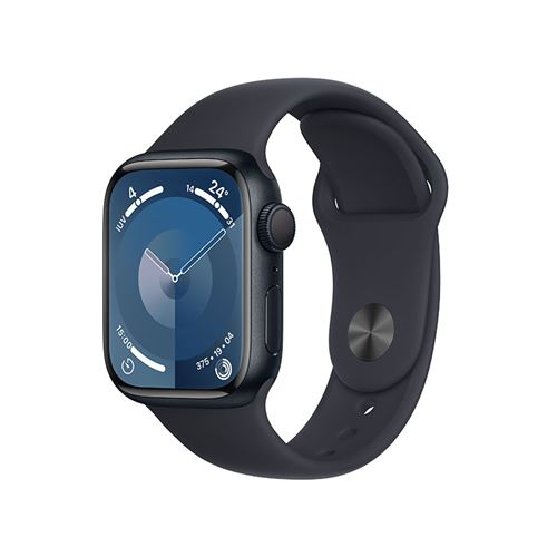 Apple Watch S9 GPS 41mm Caja de aluminio medianoche y correa deportiva medianoche - Talla S/M