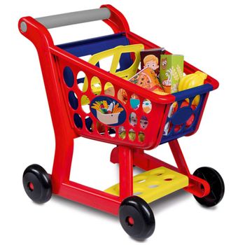 Carrito De La Compra De  Plástico Multicolor Happy People