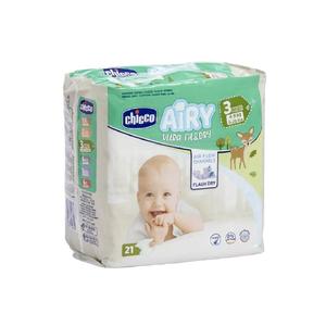 Chicco - Pañales Midi Airy New Born Talla 3 4-9kg 21 ud