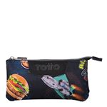 Estuche escolar triple Totto Tablero galaxia