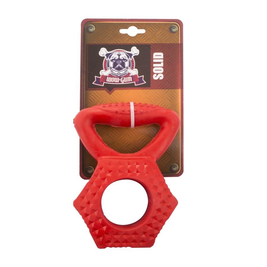 Wow Gum Solid Weight pesa roja juguete para perros