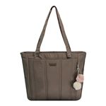 Bolso shopper Totto Alert para mujer marrón