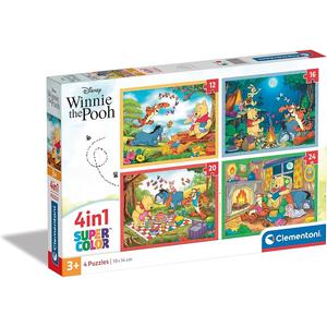 Clementoni - Puzzles infantiles de 12, 16, 20 y 24 piezas Disney Winnie The Pooh ㅤ