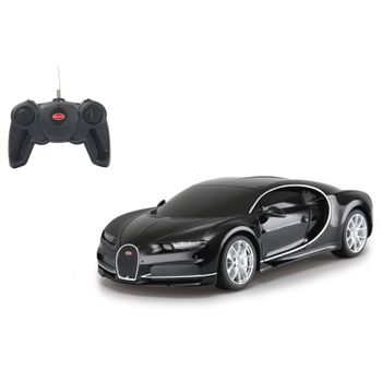 Coche Superdeportivo Teledirigido Bugatti Chiron Negro 1:24 Jamara