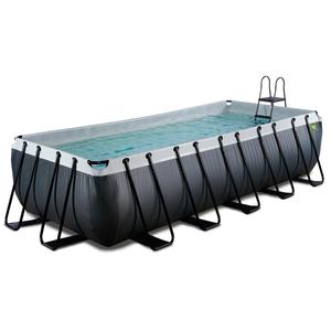 Exit - Piscina Black Leather 540 x 250 x 122 cm con filtro de cartucho