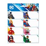 Pack de 16 etiquetas adhesivas Erik DC Cómics La Liga de la justicia