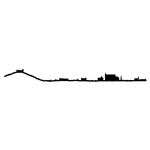 Skyline The Line Palma 50 cm negro