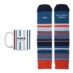 UO Kit Taza + Calcetines Papá, qué suerte tenerte talla 42-46