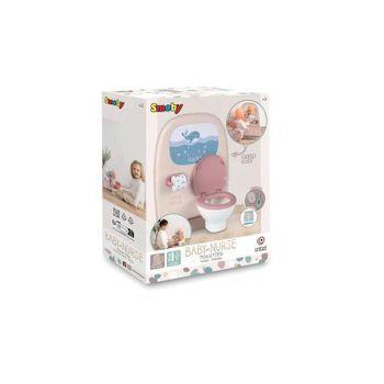 Baño Bebé Baby Nurse Con 2 Zonas Por Un Lado Retrete Y Otro Lavabo.muñeco No Incluido. 34x25x22,2 Cm (smoby - 7600220380)