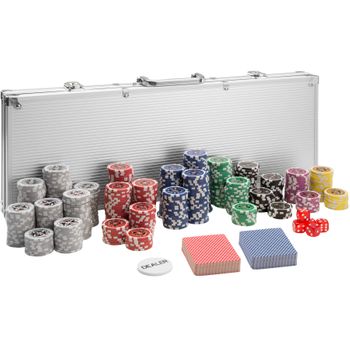 Conjunto De Poker - Plata, 500 Fichas