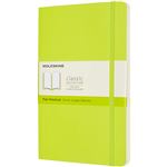 Cuaderno Moleskine Classic large lisa tapa blanda verde limón