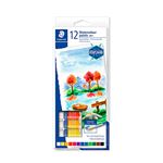 12 tubos pintura acuarela STAEDTLER colores variados