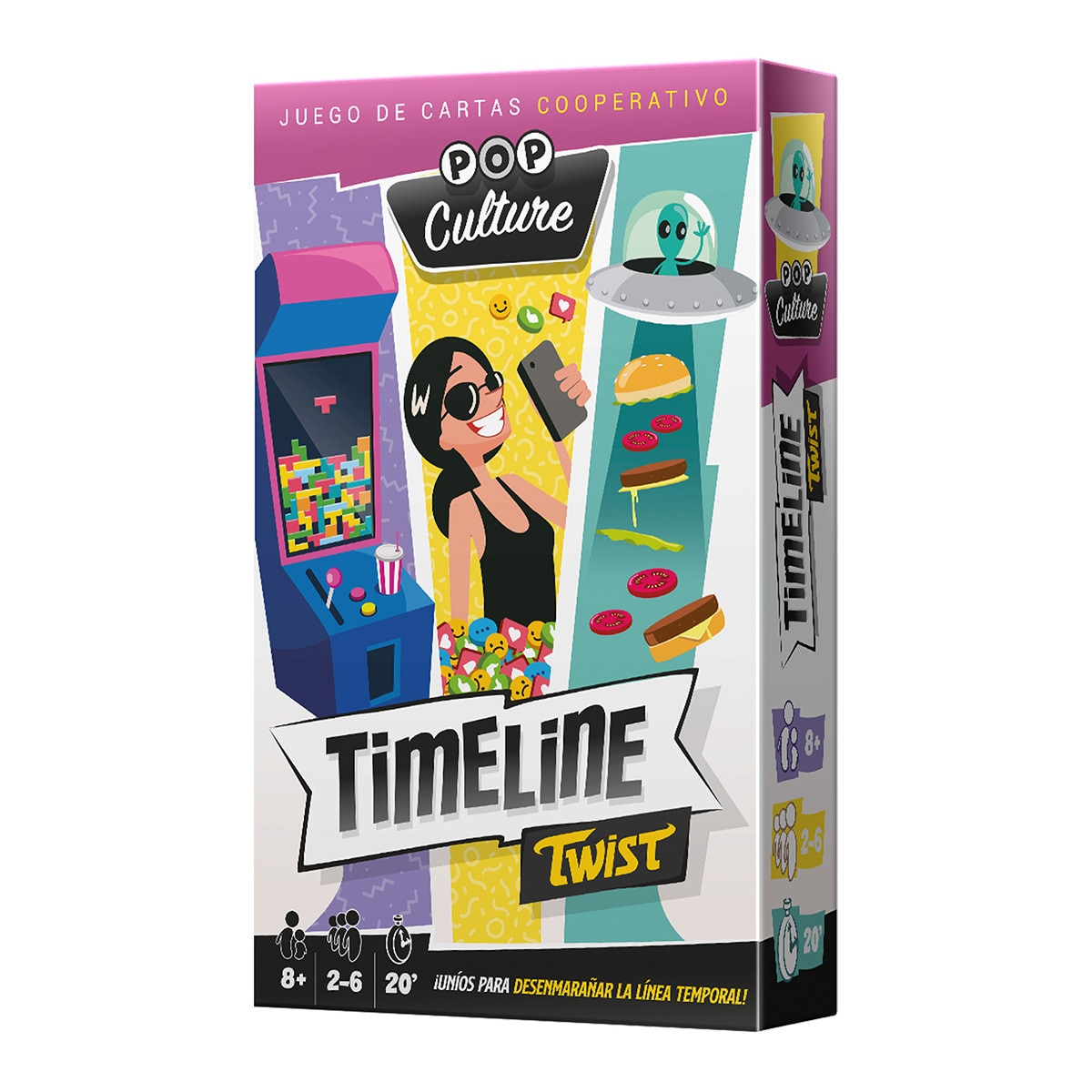 Asmodee - Juego De Mesa Timeline Twist Pop Culture