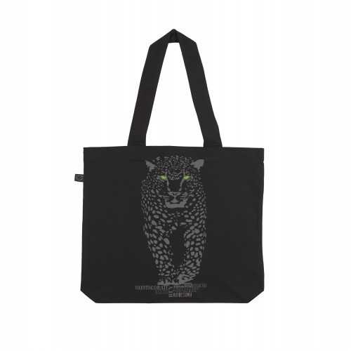 Bolsa de mano Animal Totem jaguar color negro