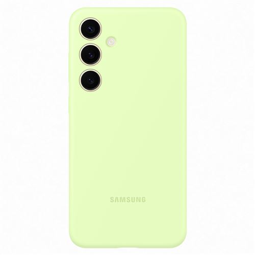 Funda de silicona Samsung verde para Galaxy S24+