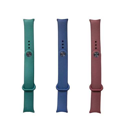 Set 3 correas Friendly Granate/Azul/Verde para Xiaomi Band 8